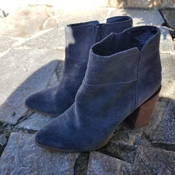 Nine West Kirbyo Suede Leather Heel Boots Size 7.5 - Picture 5 of 11